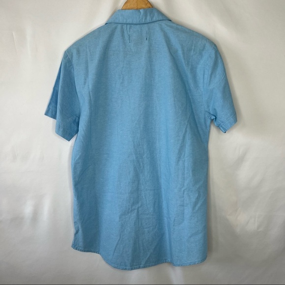 Trunks Surf & Swim Co. Tropical Shirt w/ Embroidered Icon in Deep Sea - Sz S/P - Picture 6 of 10